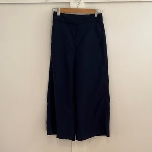 Size XS; Madewell Navy Wide Leg Pant with pockets